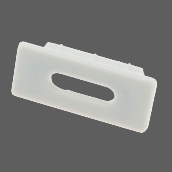 Profile end cap LBF flat with slotted hole image 1