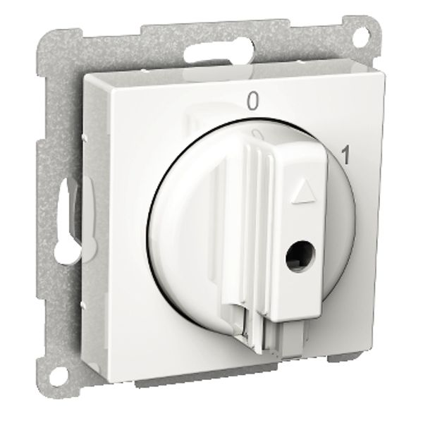 Exxact section switch 2-pole 0-1 white image 3