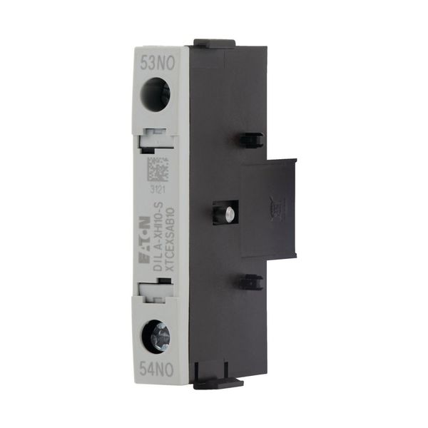 Auxiliary contact module, 1 pole, Ith= 16 A, 1 N/O, Side mounted, Screw terminals, DILA, DILM7 - DILM15 image 9