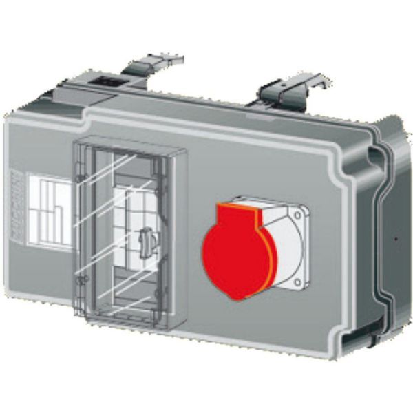 32A branch box MR prefabricated electrical conduit - pre-equipped with 4P C curve circuit breaker and 3P+N+T socket image 2