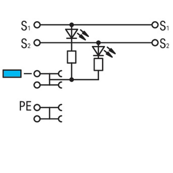 2000-5310/1102-950 3-conductor actuator supply terminal block; LED (yellow); for PNP-(high-side) switching actuators image 5