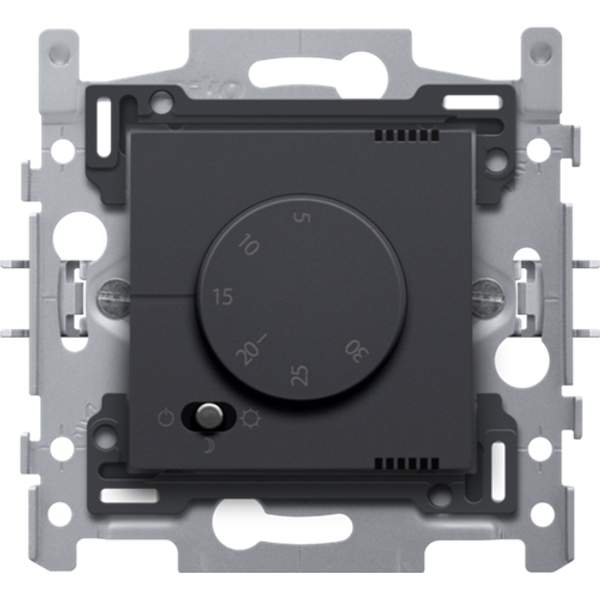 Electronic thermostat, anthracite coated image 1