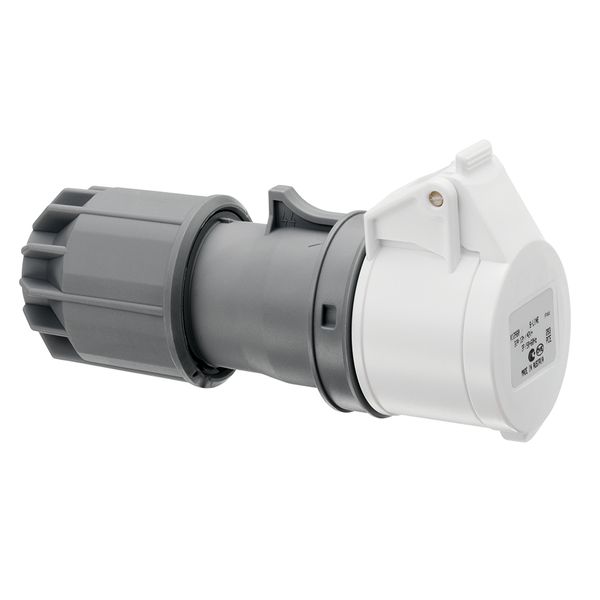 CEE connector, IP44, 16A, 2-pole, 42V, 12h, white image 1