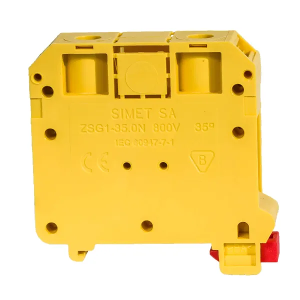 Rail-mounted screw terminal block ZSG1-35.0Nz yellow image 1