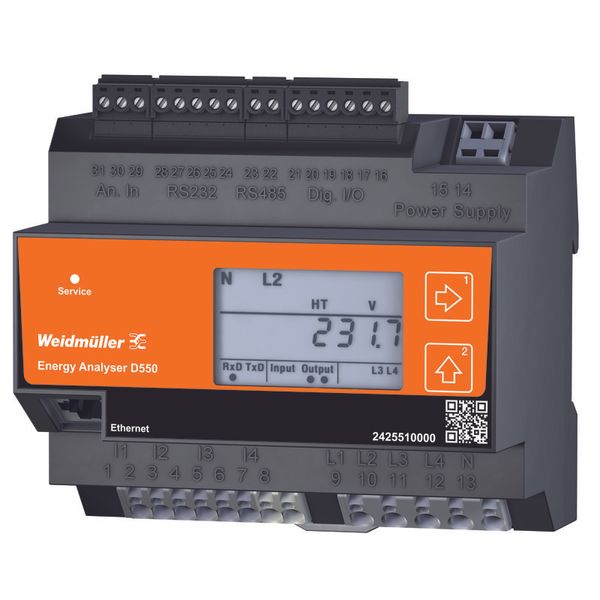 Measuring device electrical quantity, 480 V, Modbus RTU, Modbus-Gatewa image 3