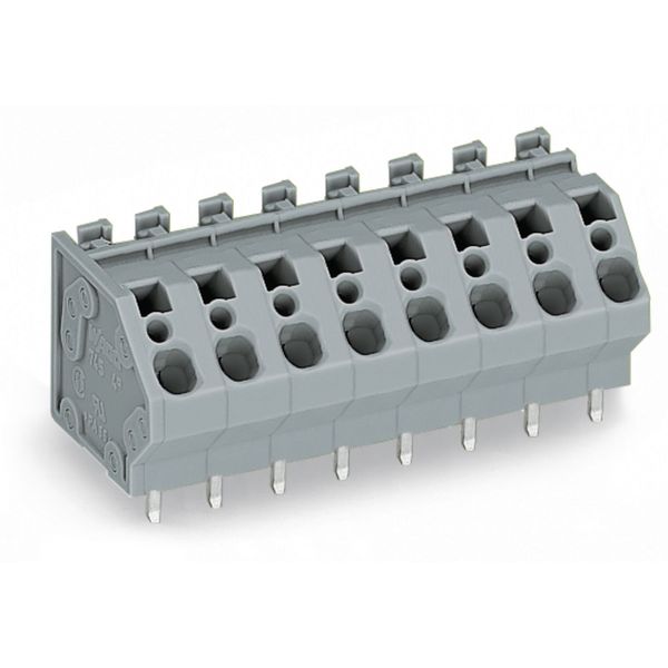 PCB terminal block 4 mm² Pin spacing 7.5 mm gray image 1