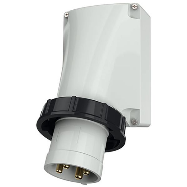 Wall mounted inlet, 63A4p7h500V, IP67 image 2