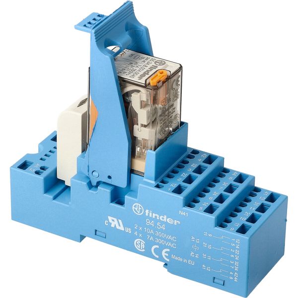 Rel. interface Mod.screwless 4CO 7A/230VAC/Agni/LED/varistor (58.54.8.230.0060) image 3