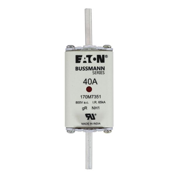 FUSE 40A 800V AC gR SIZE 1 DUAL IND image 5