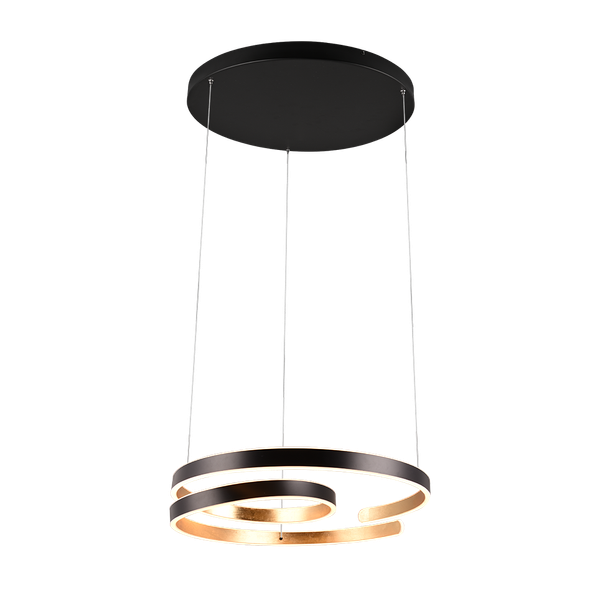 Marnie LED pendant matt black/gold image 1