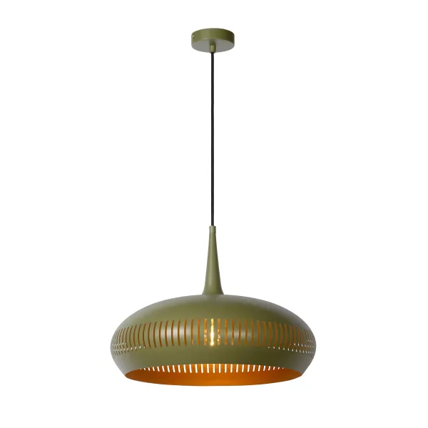 Lucide RAYCO - Pendant light - Ø 45 cm - 1xE27 - Green image 1