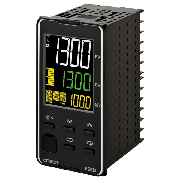 Temp. controller, PRO, 1/8 DIN (96 x 48 mm), 1 x Rel. OUT, 4 AUX, 100 image 3