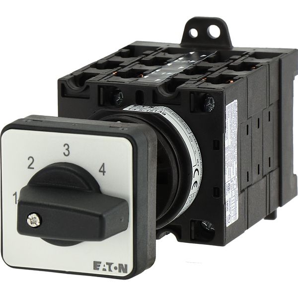 Step switches, T3, 32 A, rear mounting, 5 contact unit(s), Contacts: 10, 45 °, maintained, Without 0 (Off) position, 1-5, Design number 15139 image 37