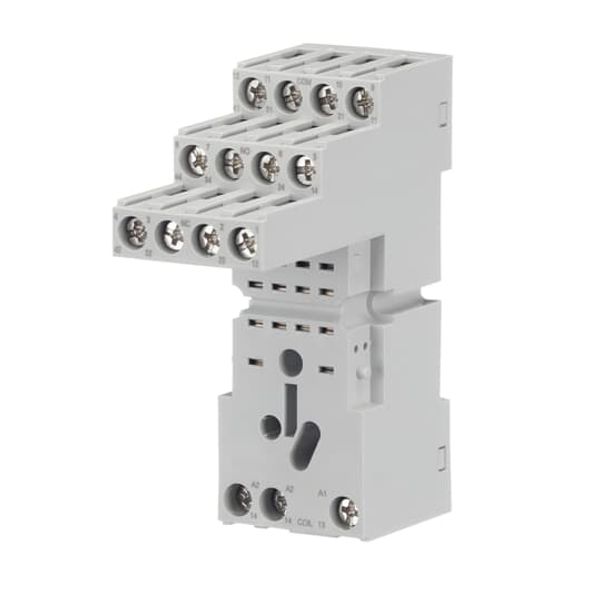 CR-M4SF Standard socket, fork type for 2c/o or 4c/o CR-M relay image 2