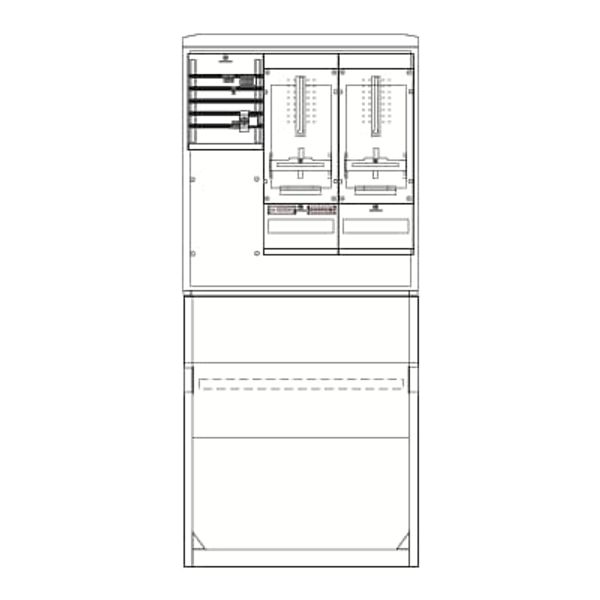 SZ2203E Meter board, Field width: 3, Rows: 0, 1770 mm x 785 mm x 320 mm, IP44 image 5