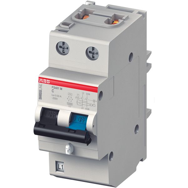 FS401M-C6/0.03 Residual Current Circuit Breaker with Overcurrent Protection image 1