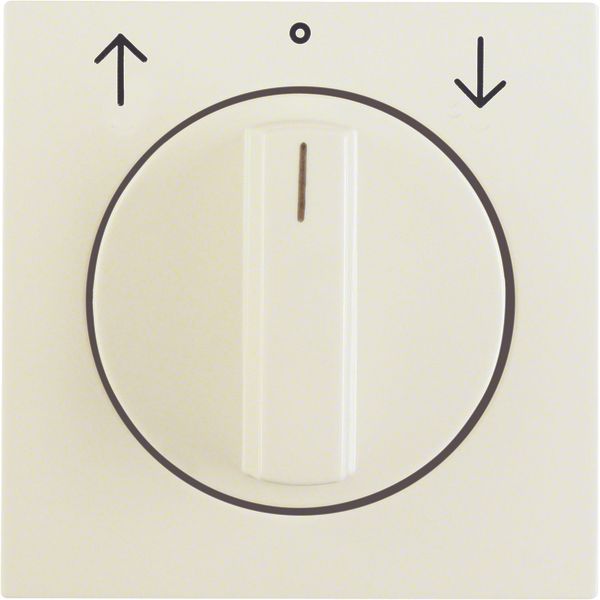 Centre plate rotary knob rotary switch blinds, Berker S.1, white gloss image 1