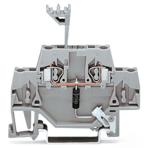 Component terminal block double-deck with direct connection to DIN rai image 3