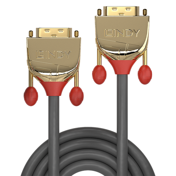 15m DVI-D SLD Single Link Cable, Gold Line DVI-D Single Link Male to Male image 2