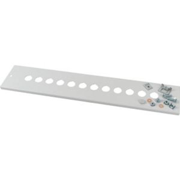 Front cover, +mounting kit, for 9xRMQ, HxW=100x425mm, grey image 4