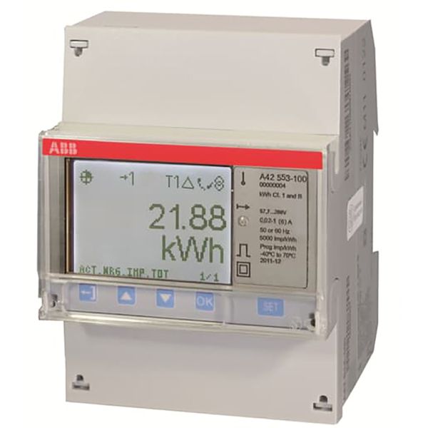 A42 553-120, Energy meter'Platinum', M-bus, Single-phase, 6 A image 1