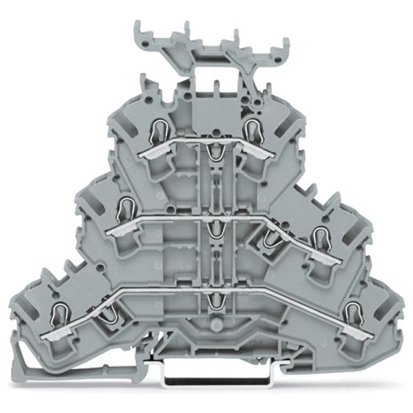 Triple-deck terminal block Through/through/through terminal block L/L/ image 2