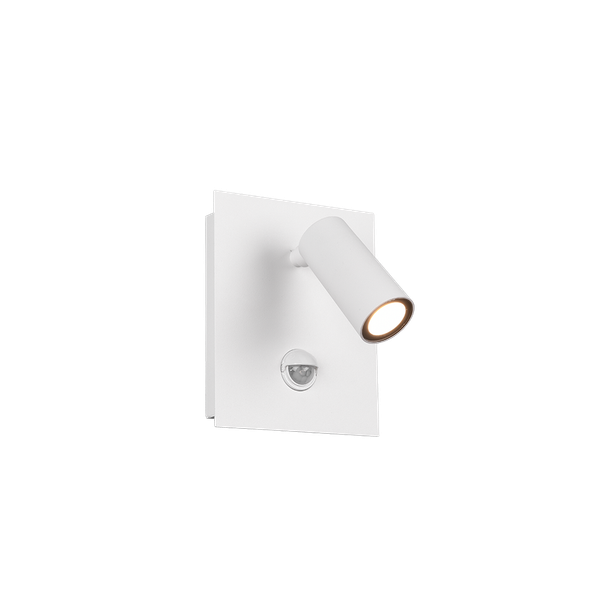 Tunga LED wall lamp 1-pc matt white motion sensor image 1