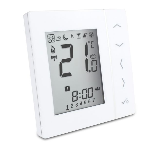 Digital programable room thermostat 230V UP white image 1