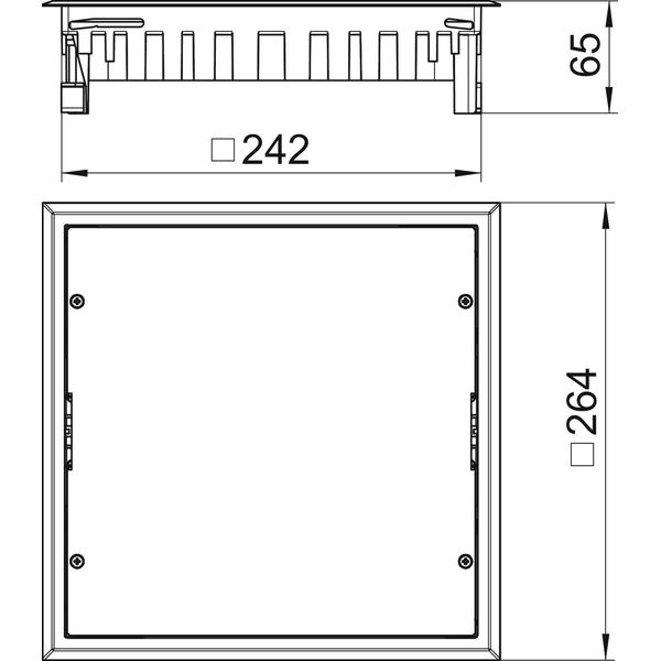 ZES9-2 U10T 7011 Junction box insert for universal mounting image 2