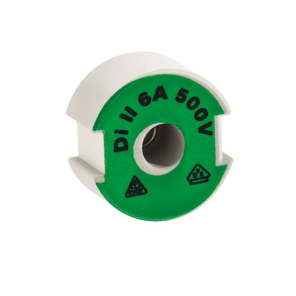 Push-in gauge screw DII E27 500V ceramics 6A according DIN 49516 image 1