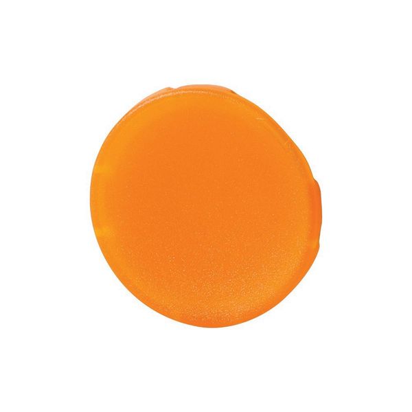 Button lens, flush, amber image 3