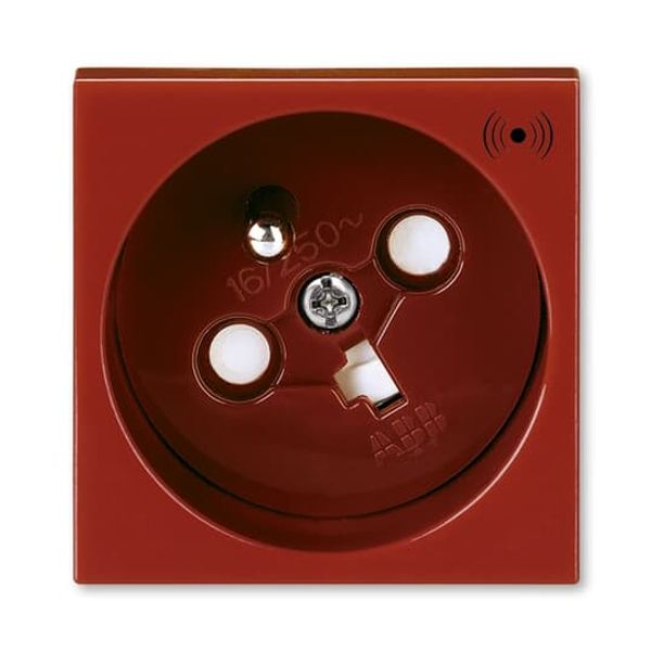5585N-C05359 R1 Socket outlet 45×45 with earthing pin, shuttered, with surge protection image 1