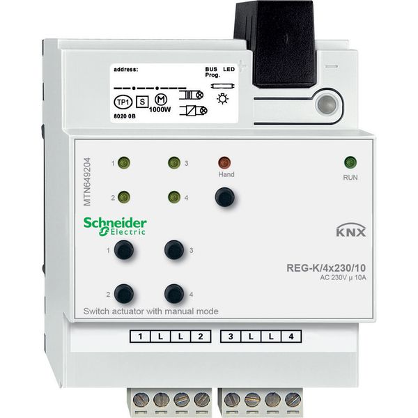 KNX sw.act.REG-K/4x/10 w. man.mode image 1