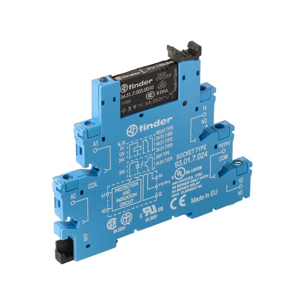 Rel. interface EMR screw 6,2mm.1CO 6A/6VDC/SEN/AgNi (38.51.7.006.0050) image 3