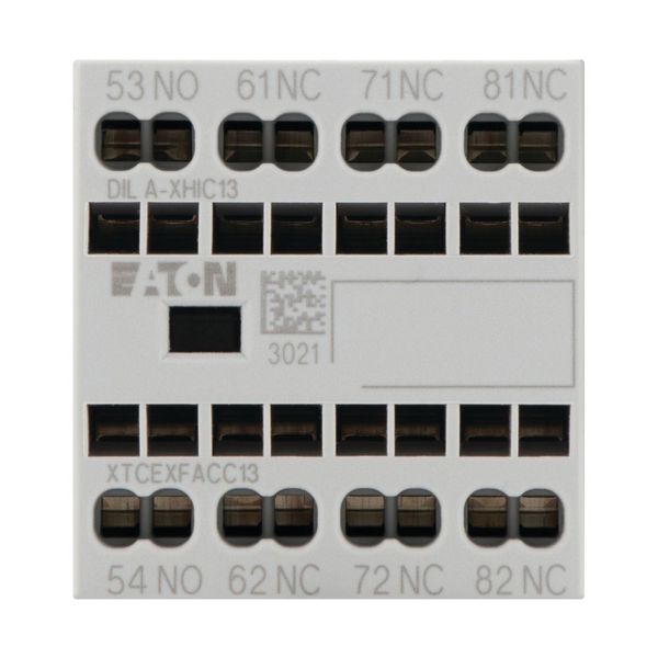 Auxiliary contact module, 4 pole, Ith= 16 A, 1 N/O, 3 NC, Front fixing, Spring-loaded terminals, DILA, DILM7 - DILM38 image 6