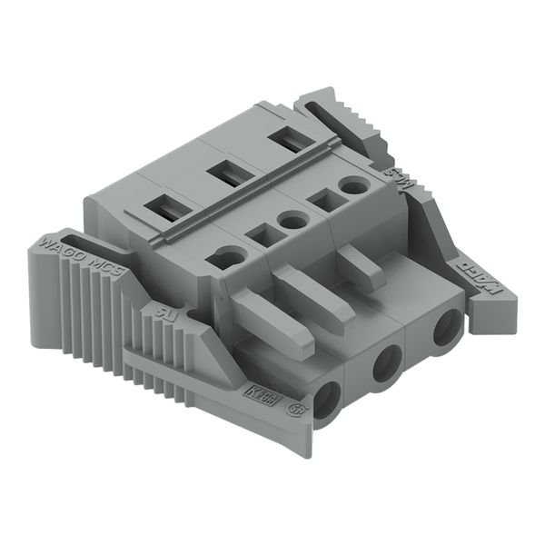 1-conductor female connector CAGE CLAMP® 2.5 mm² gray image 1