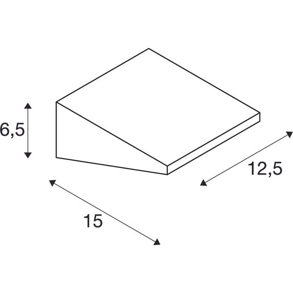 IPERI WL wall lamp, 5W, 4000K, 48LED, IP44, anthracite image 2