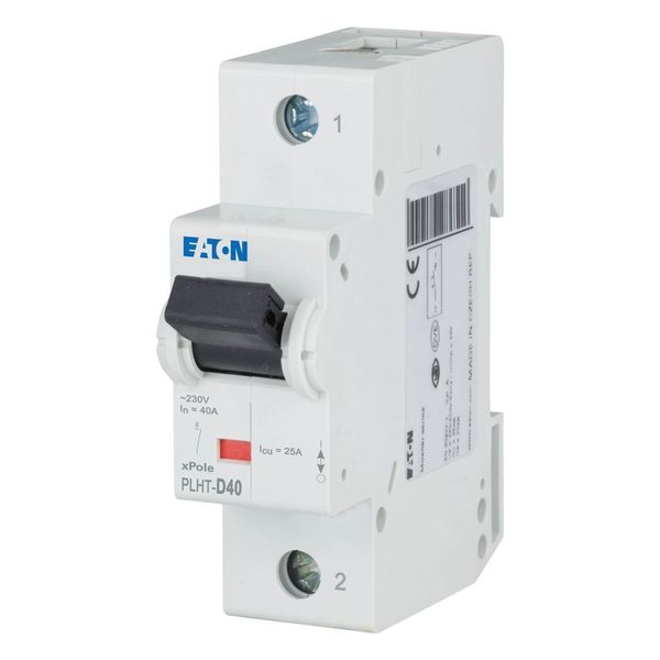 Miniature circuit breaker (MCB), 40A, 1p, D-Char, AC image 3