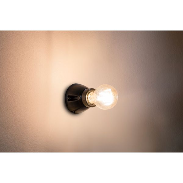 KERA WALL LAMP BLACK 1L E27 image 1