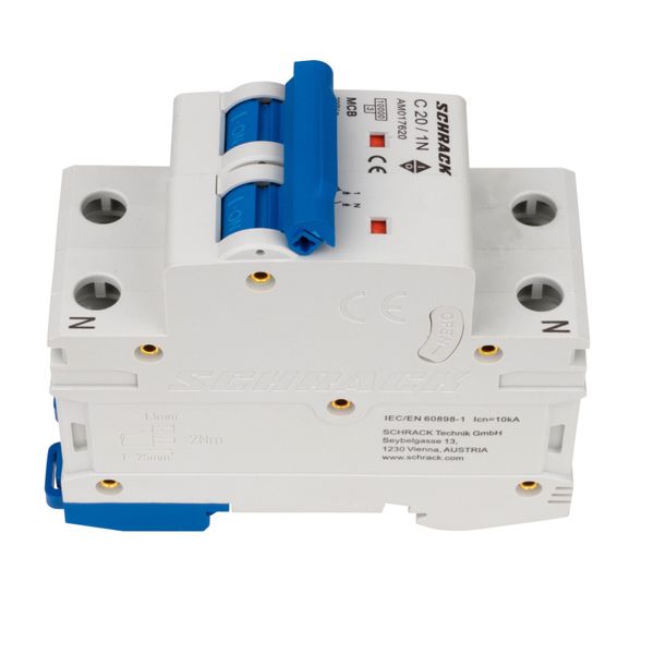 Miniature Circuit Breaker (MCB) AMPARO 10kA, C 20A, 1+N image 4