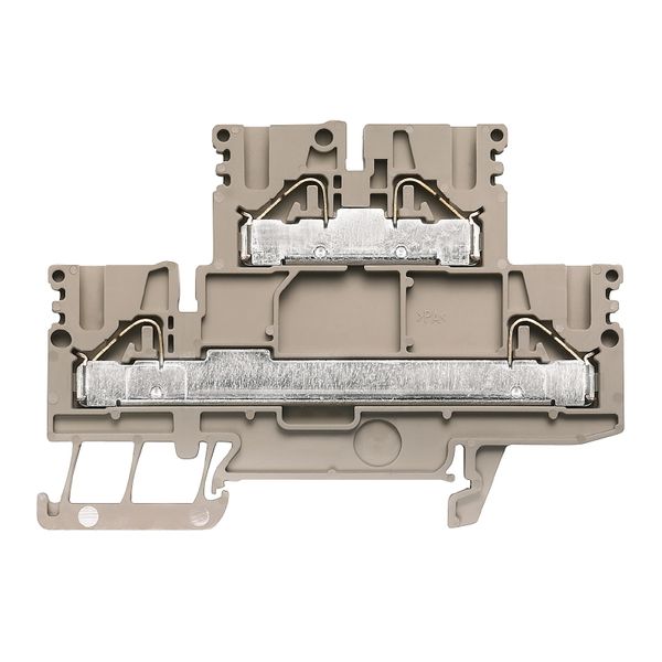 Multi-tier modular terminal, PUSH IN, 4 mm², 800 V, 24 A, Number of le image 1