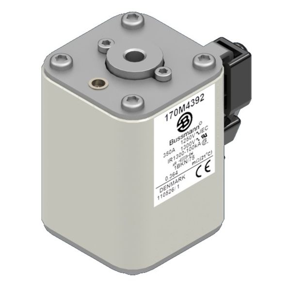 Fuse-link, high speed, 350 A, AC 1250 V, size 1, 53 x 69 x 74 mm, aR, IEC, UL, single indicator image 3