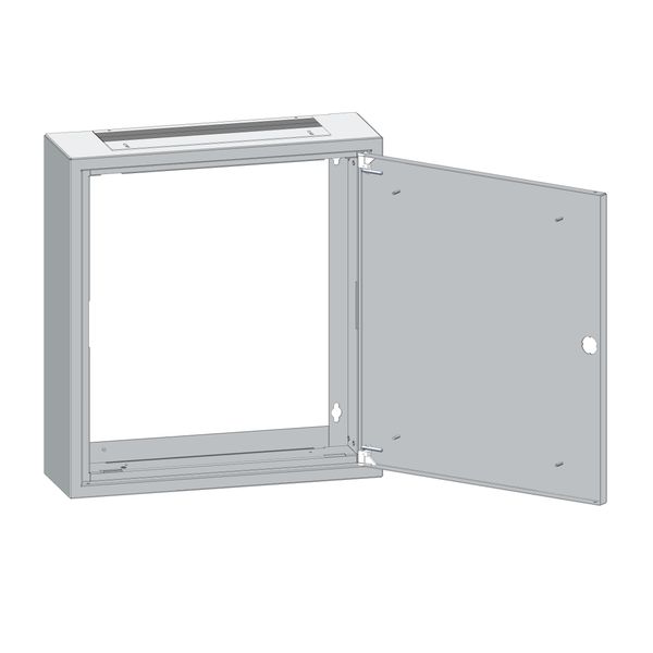 Wall-mounted frame 2A-12 with door, H=640 W=590 D=180 mm image 1
