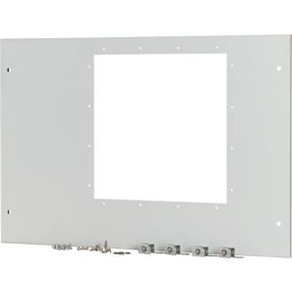 Front cover for IZMX40, fixed, HxW=550x800mm, grey image 4