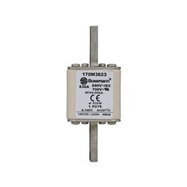 Fuse-link, high speed, 63 A, AC 690 V, compact size 1, 45 x 59 x 110 mm, aR, IEC, UL, single indicator image 4