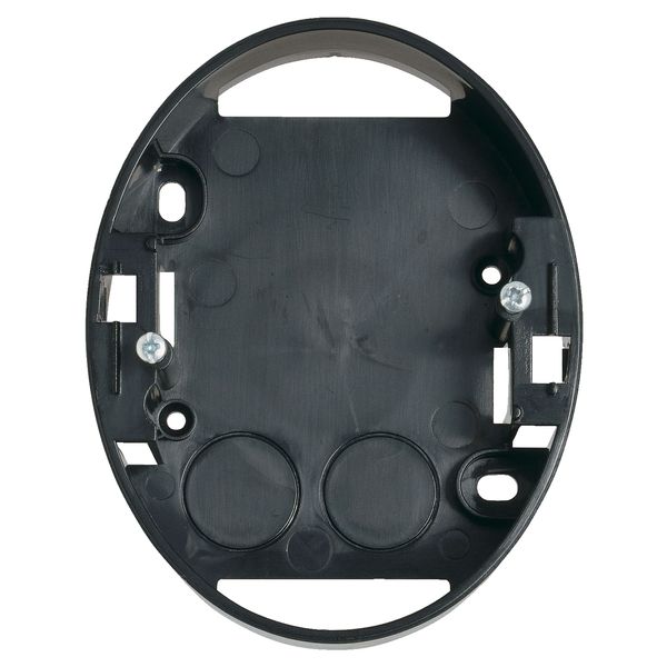 Renova - surface mounted box - double socket outlet - 25 mm - black image 2