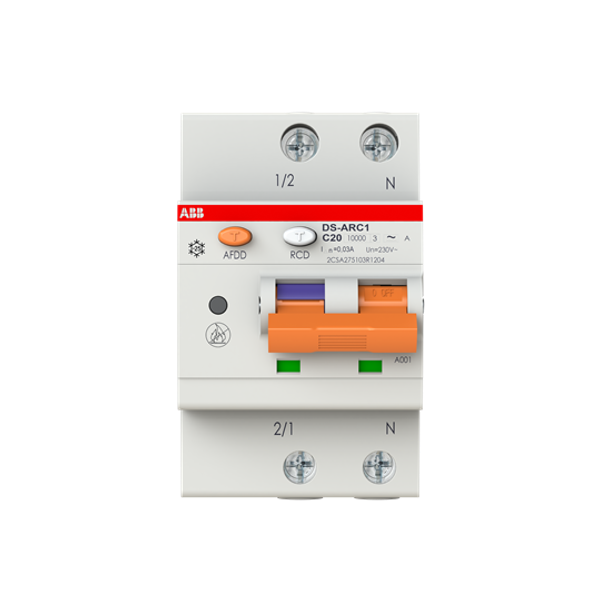 DS-ARC1 M C20 A30 Arc fault detection device integrated with RCBO image 8