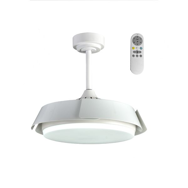 Batan SMART LED Ceiling Fan 35W 3200lm CCT Folding Blades White image 1