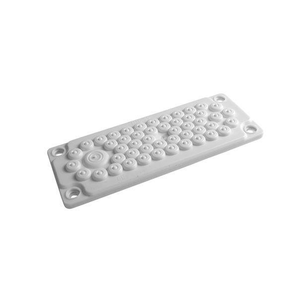 Plastic gland plate for WSTVBF, 50 cable glands, IP65 image 1