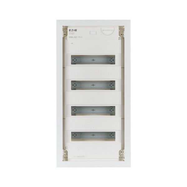 Compact distribution board-flush mounting, 4-rows, super-slim sheet steel door image 7